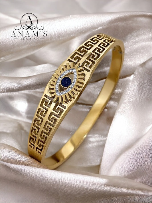 18K Gold-Plated Non-Tarnish Evil Eye Protection Bracelet. Style4 image 3