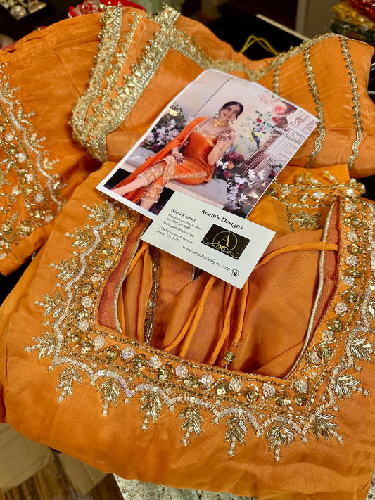 Stylish Suit With Pants & Dupatta Size 40 (With Margin 44)