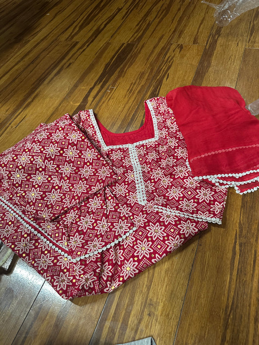 Boutique Style Salwar Suit (Top With Lining)