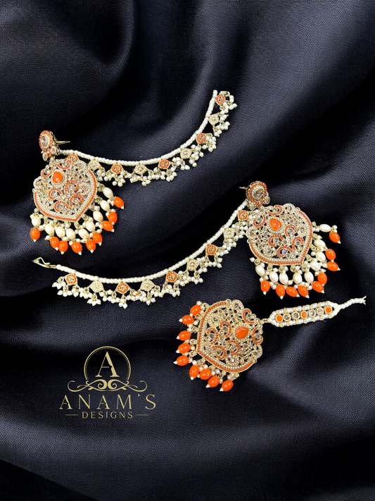 Stylish Sahara Earrings and Tikka Set image 2