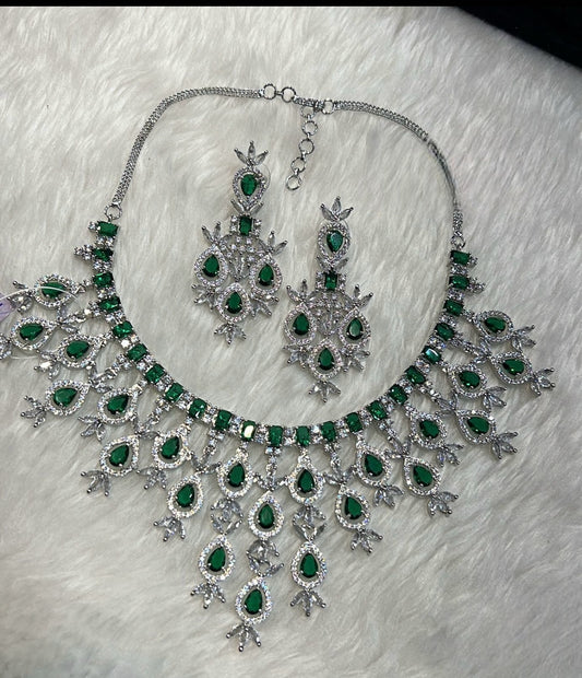 Stylish Reception Style Royal AD Set Green image 3