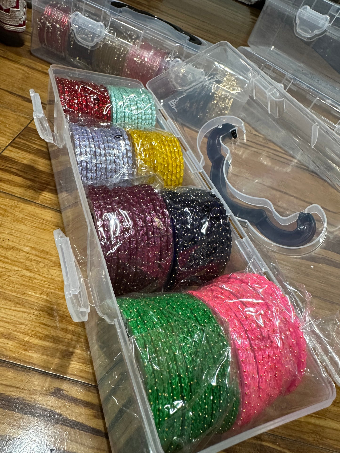 Extreme Quality Handcrafted Heart Shaped Glass Bangles (96 Bangles)