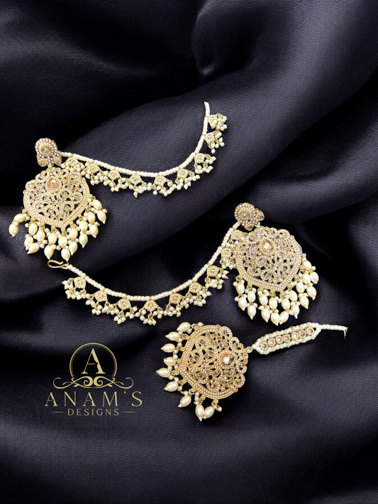 Stylish Sahara Earrings and Tikka Set image 3