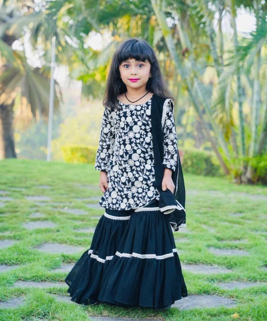 Kids Sharara Suit (Ages 3-5)