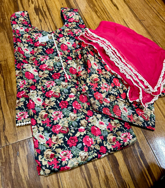 Printed Allover Salwar Suit 40/42 D3