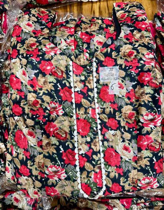 Stylish Printed Allover Salwar Suit D6 image 3