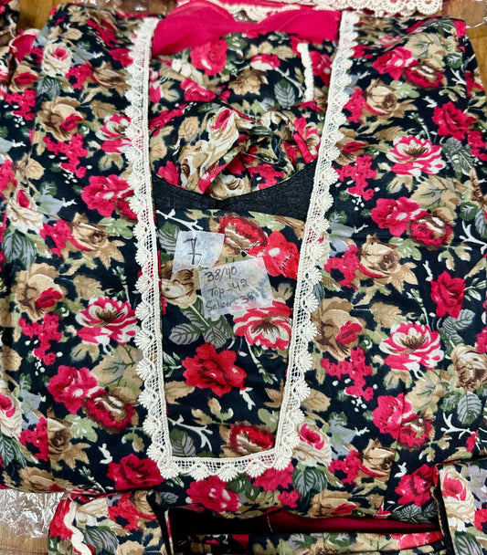 Latest Trend Printed Allover Salwar Suit 38/40 D7