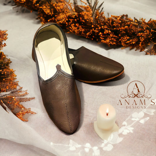 Men’s Jalsa (Punjabi Jutti) Dark Brown