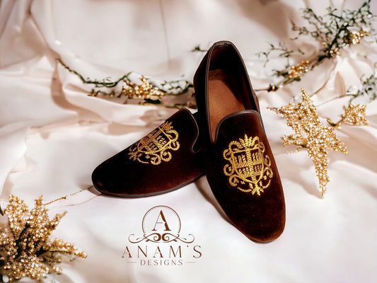 Men's Designer Loafers/Punjabi Jutti (Brown)