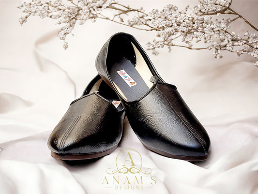 Men's Punjabi Jalse (Punjabi Jutti) Black