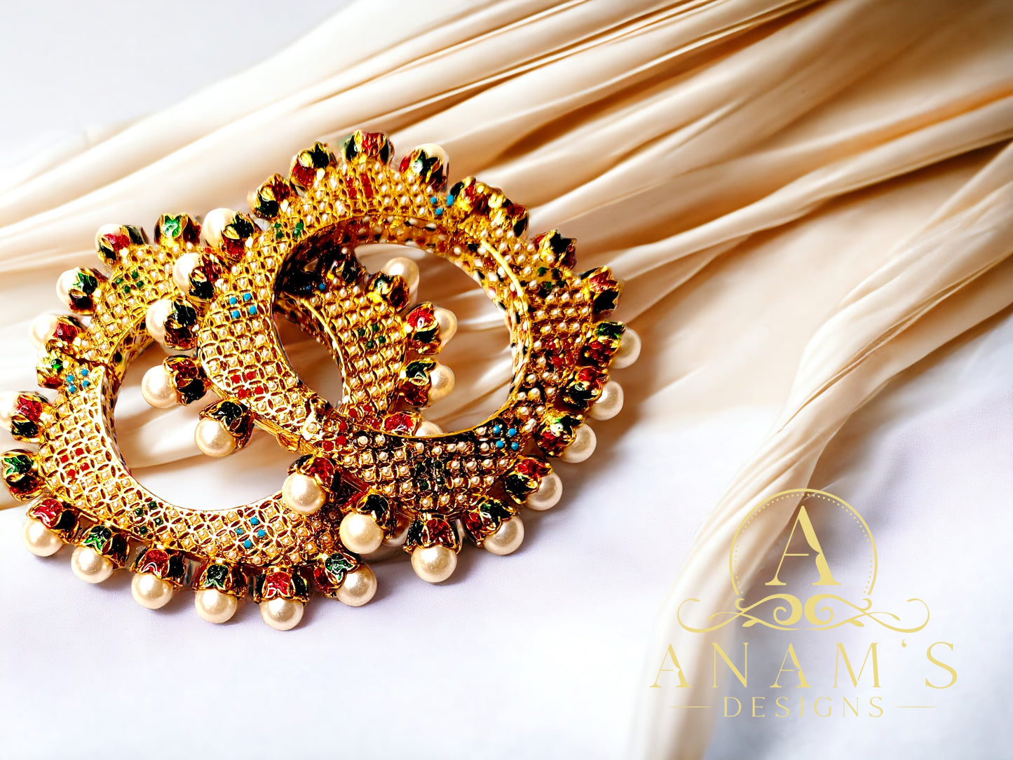 Adjustable Rajwadi/Jaipuri Royal Jadau Kade