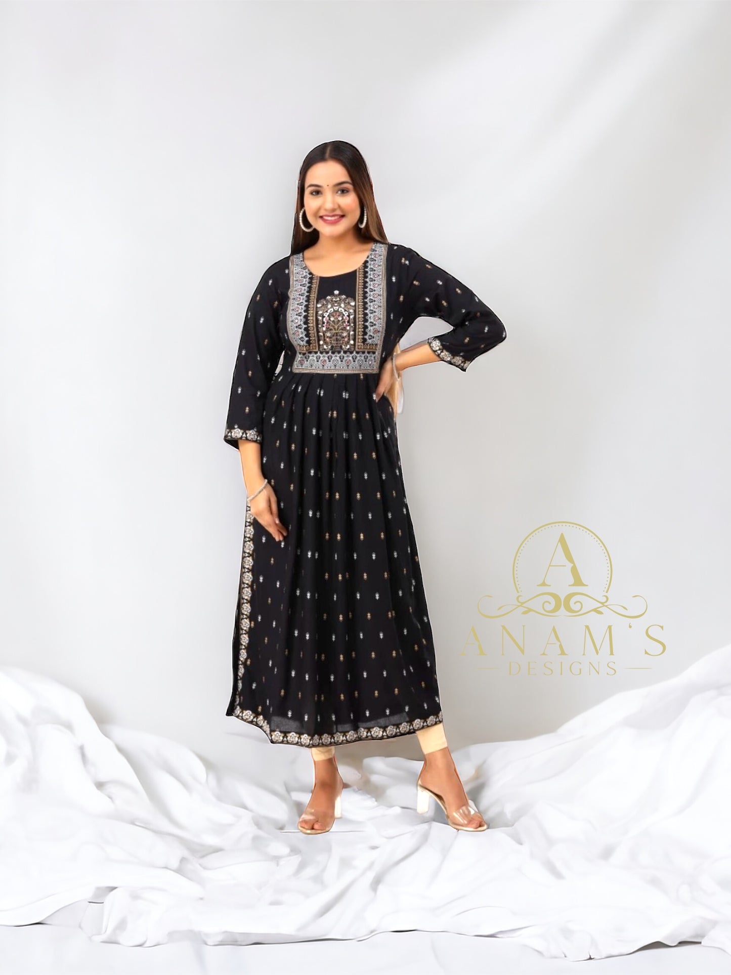 Designer High Cut Straight Kurta