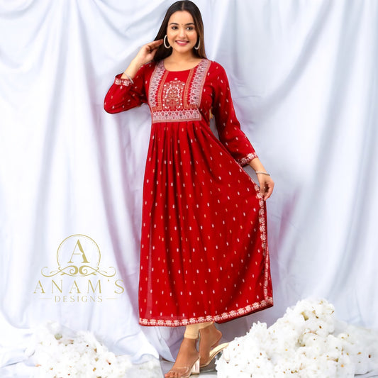 Designer High Cut Straight Kurta