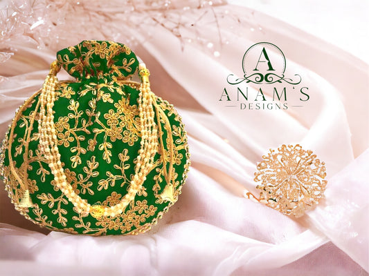 Designer Potli Bag Round shape image 3