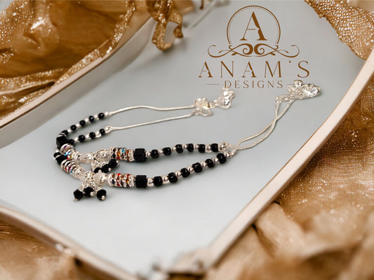 Trendy Silver-Plated Jhanjar (Anklets)