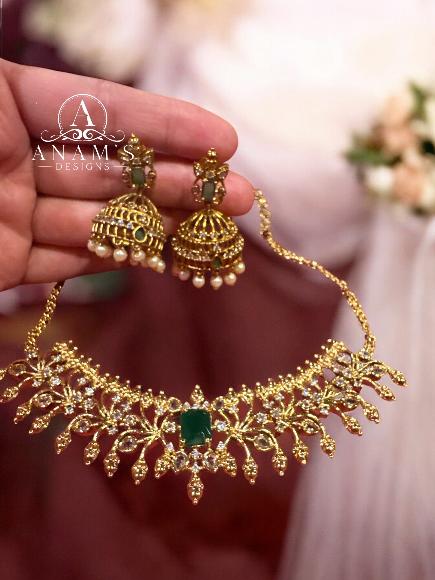 Gold-Plated Set Temple Jewelry