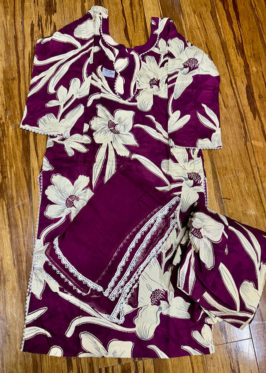 Trending Boutique Design Custom Designed Salwar Suit (Variation Neck Designs)