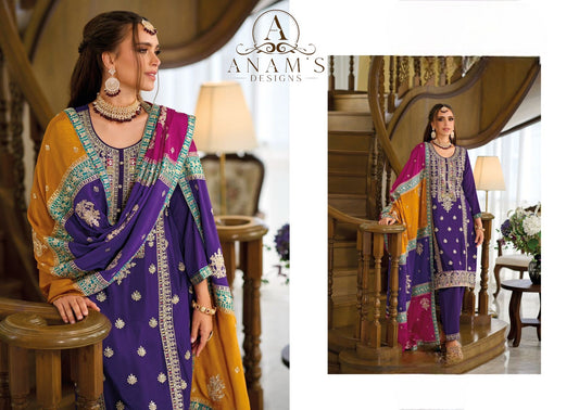 Ready To Wear Designer Outfit Chinon Silk