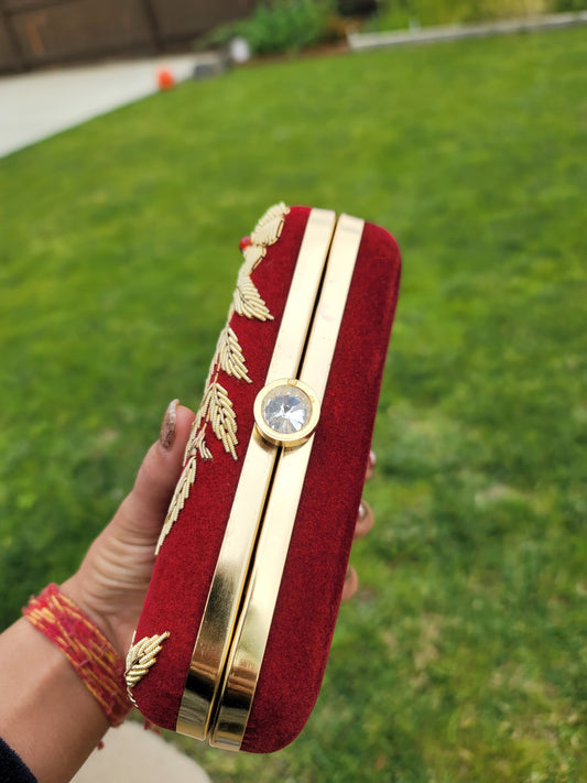 Designer Velvet Clutch image 3