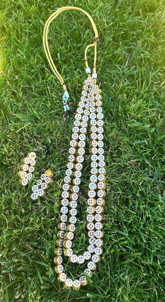 Double Line High Quality Kundan Long Mala image 3
