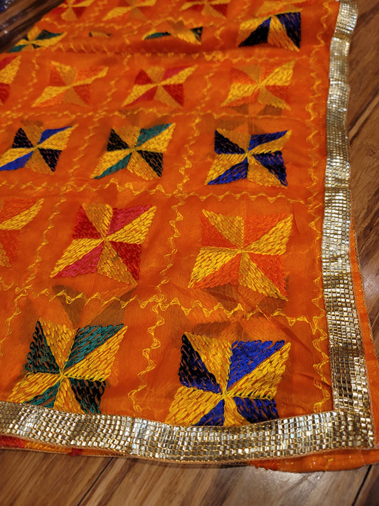 Lightweight Fulkari Dupatta