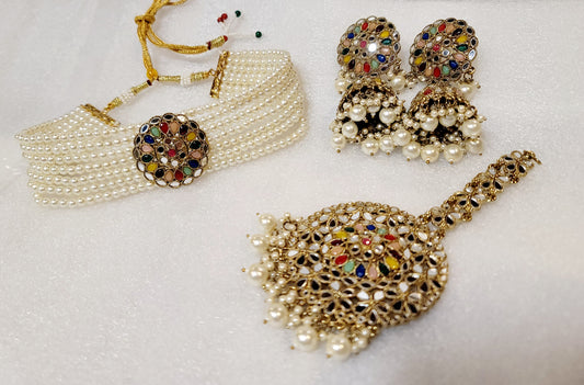 Most Trending Mirror Choker Set image 3