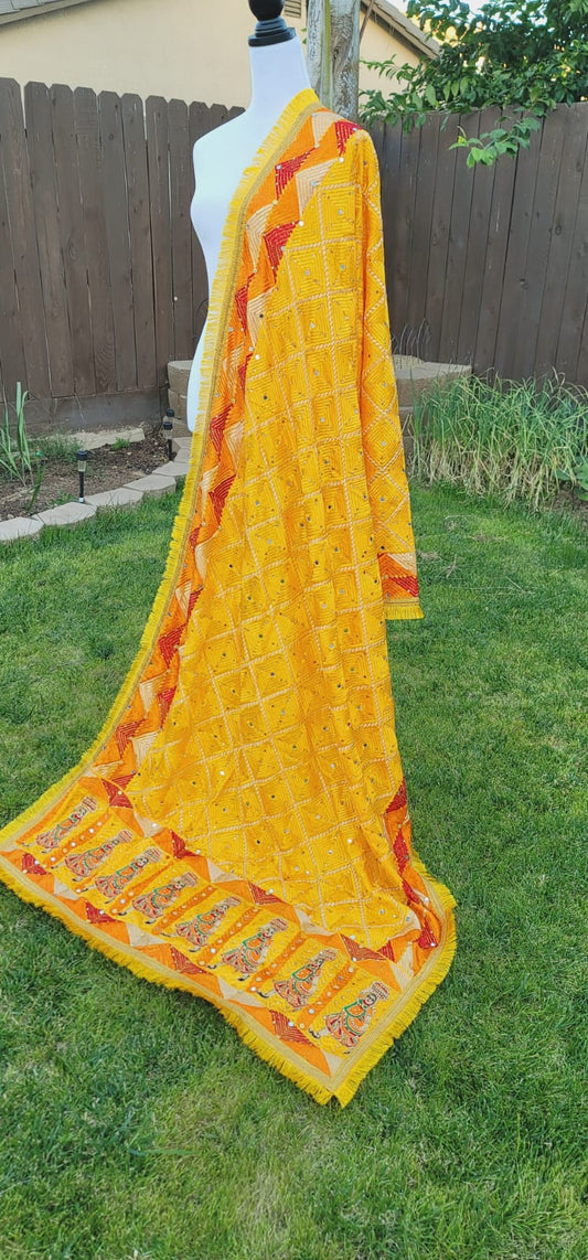 Traditional Design Fulkari Dupatta