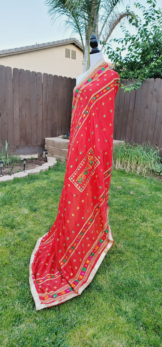 Sardarni Written Fulkari Dupatta Lightweight image 3