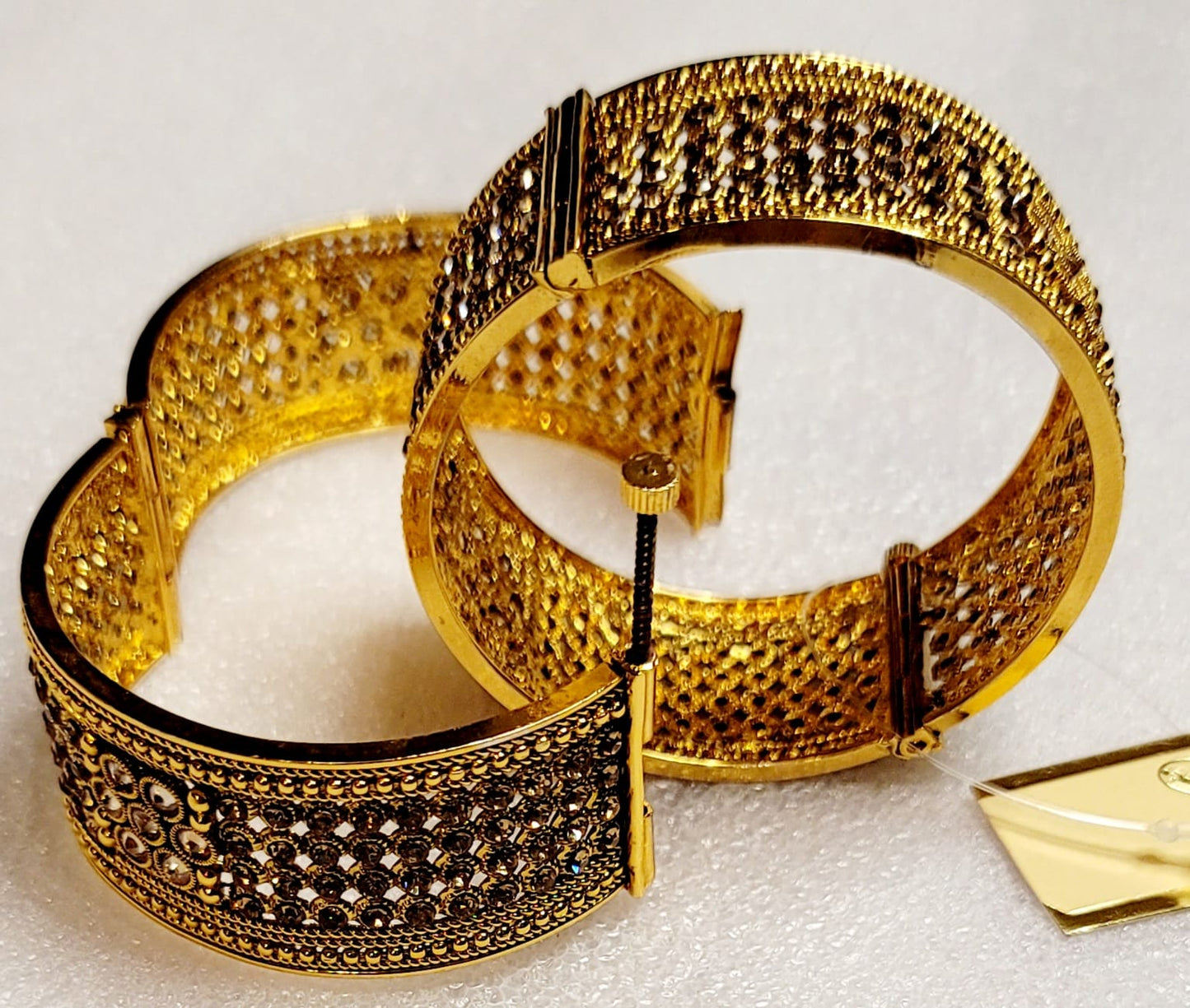 Gold-Plated Stykish Kada Set