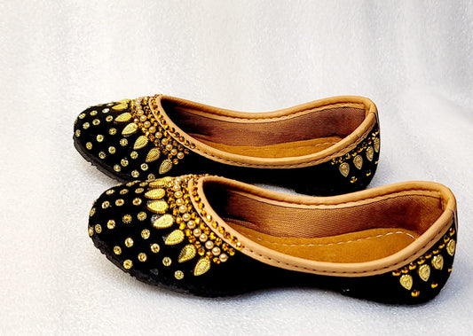 Kids Beautuful Punjabi Jutti Black