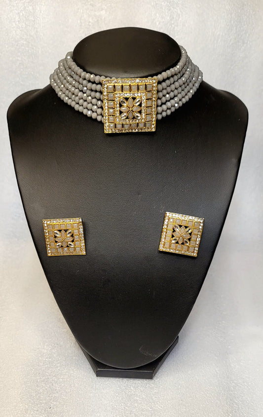 Real AD Stoned Choker Set Latest Deisgn