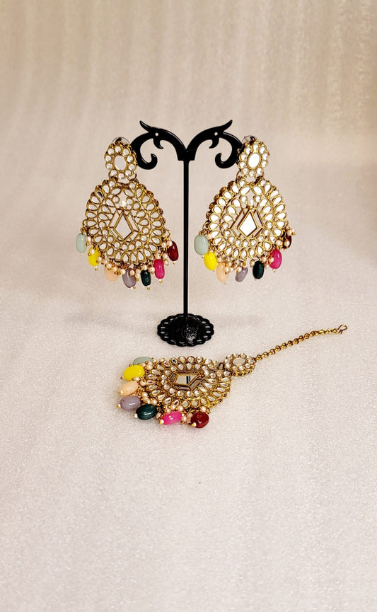 Choker Set With AD Stones & Mirrors