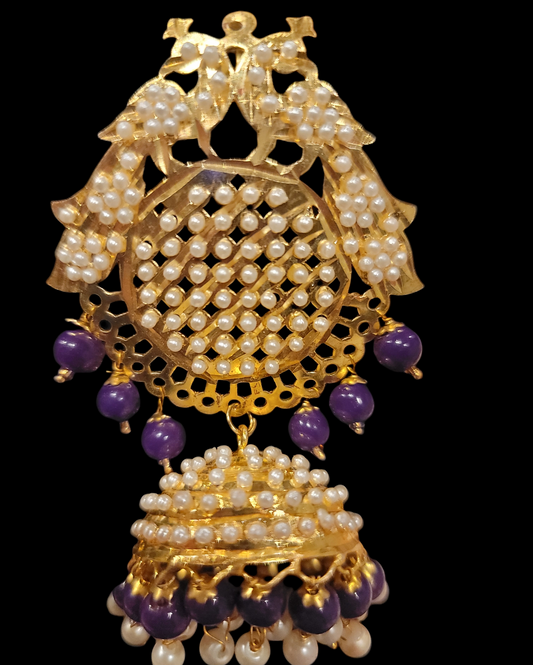 Jadau Pearl Earrings Set (Very Lightweight)