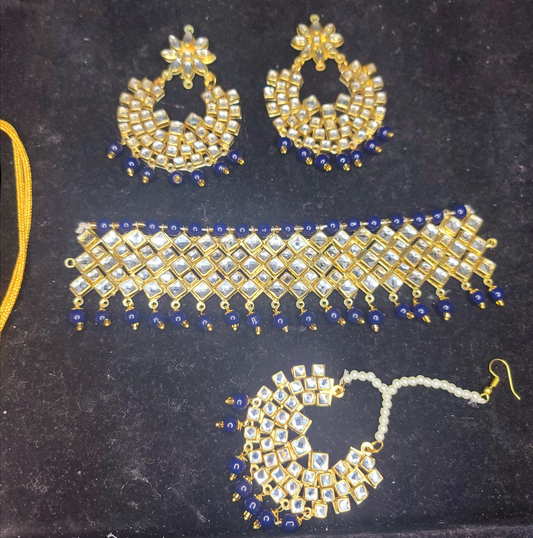 Kundan Stone Choker set image 3
