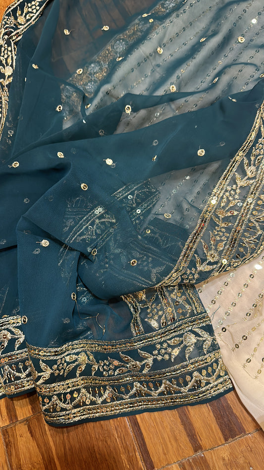 Stylish Party Wear Nayra Cut Palazzo Suit (42/44)