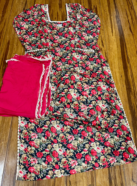 Beautiful Printed Salwar Suit With Chiffon Dupatta 40/42 D2 image 3