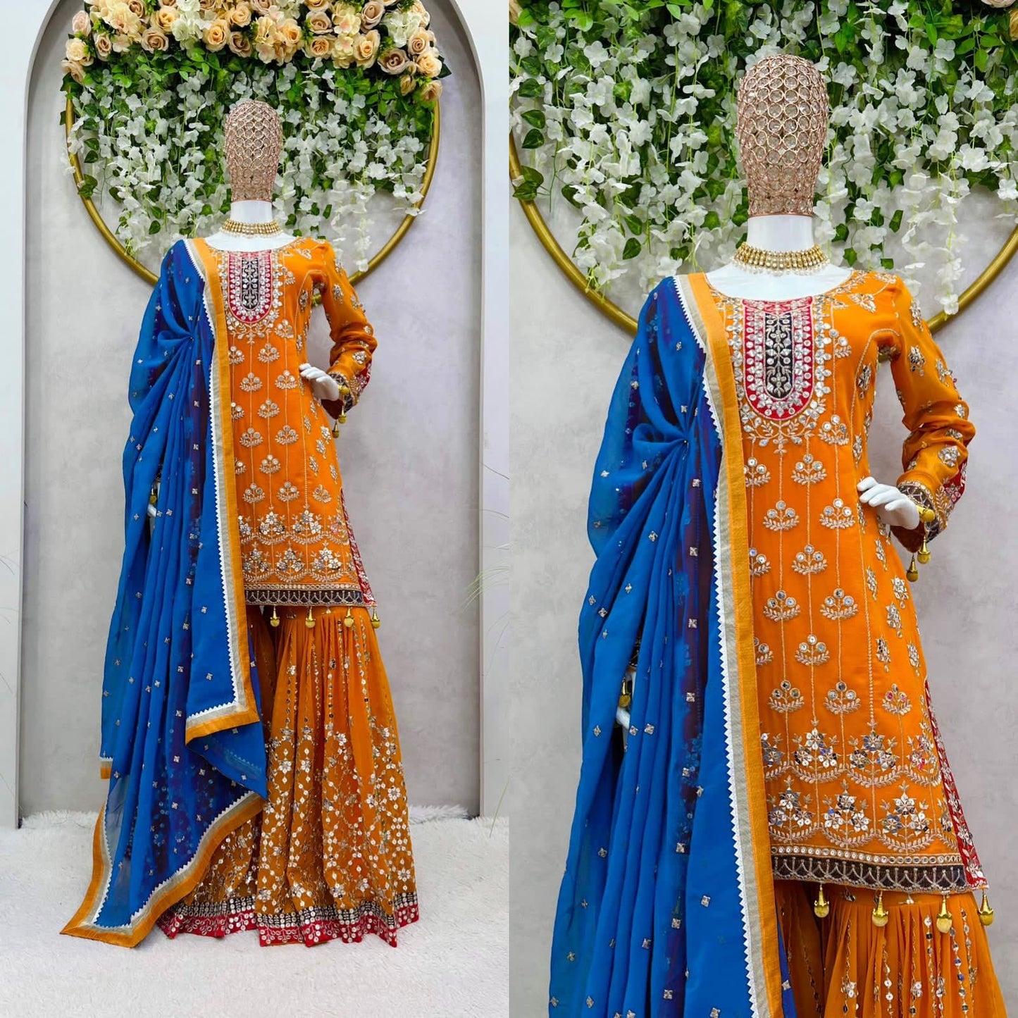 Designer Pakistani Sharara Suit (40/42)