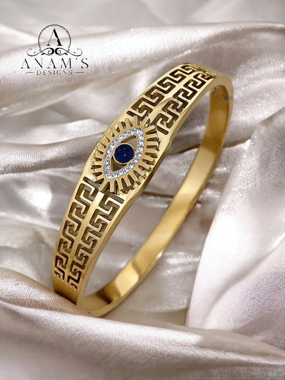 18K Gold-Plated Non-Tarnish Evil Eye Protection Bracelet. Style4