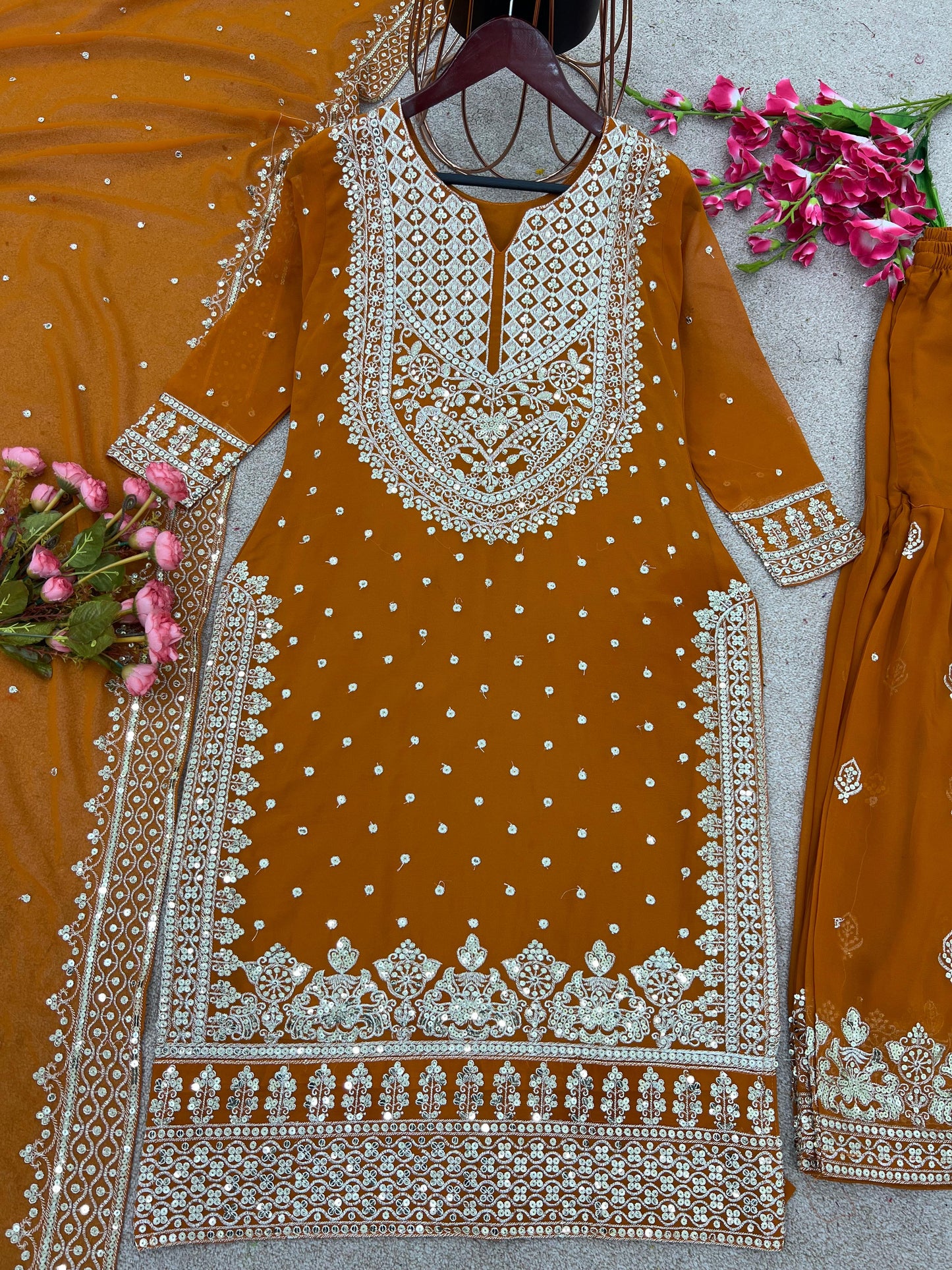 Heavy Embroidered Pakistani Suit