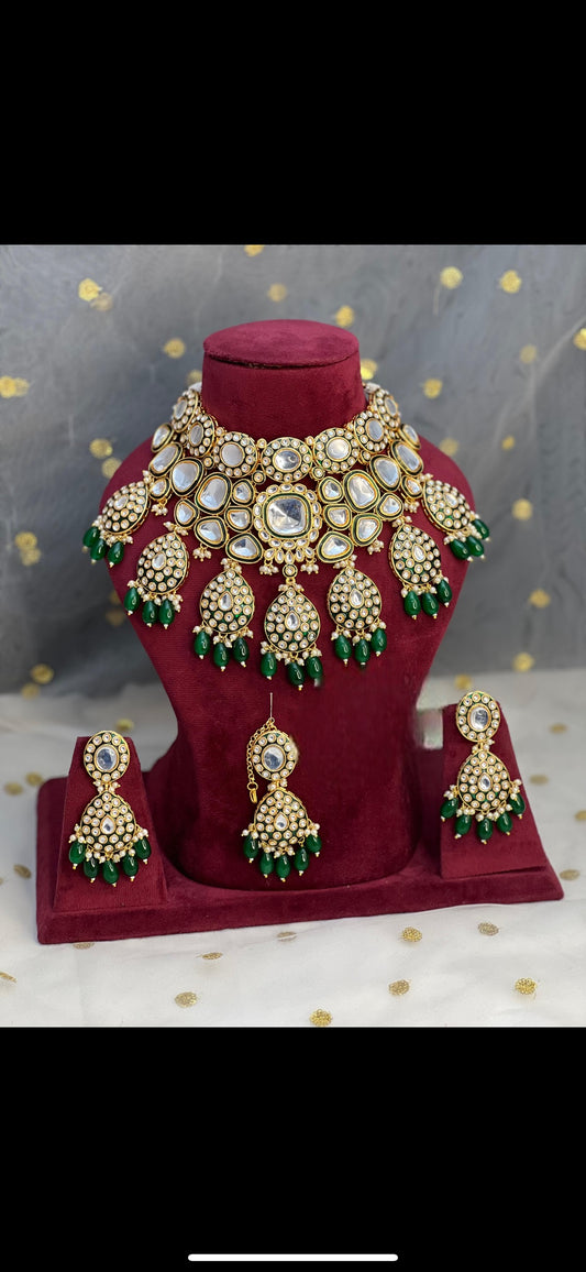 Bridal Heavy Look Kundan Choker Set