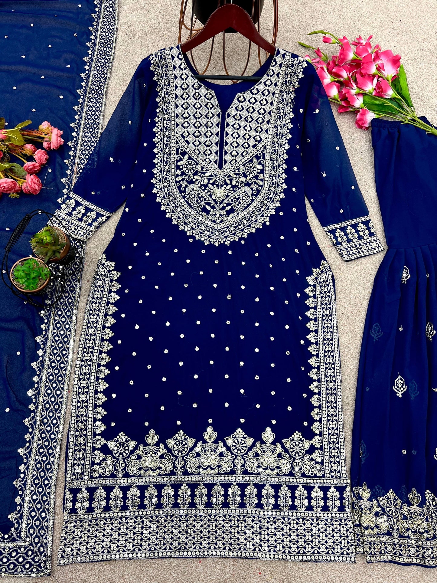 Heavy Embroidered Pakistani Suit