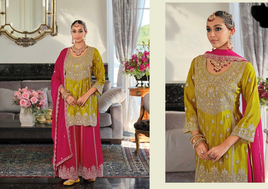 Stylish Pakistani Style Sharara SuitReady-To-Wear 42/44 image 3