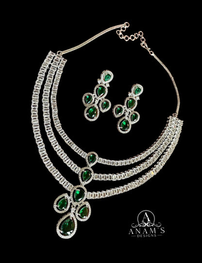 Triple Layered Real Moissanite Set