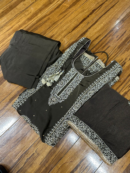 Beautiful Pure Crape Suit