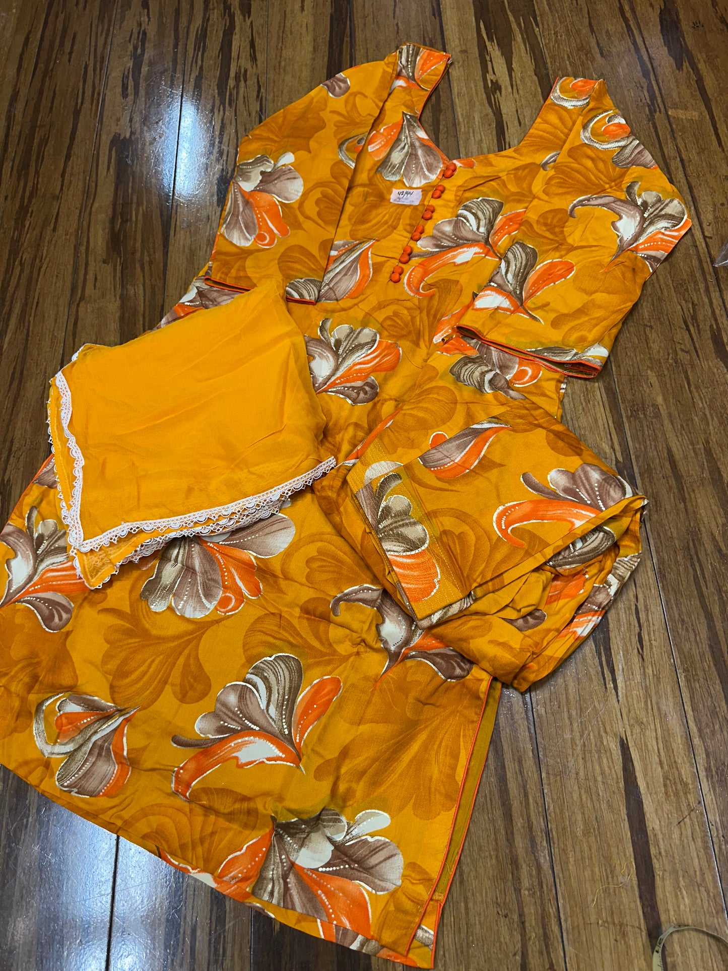 Trending Printed Allover Suit With Pure Chiffon Dupatta (Designs 1-8)