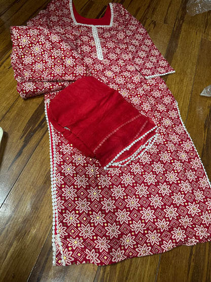 Boutique Style Salwar Suit (Top With Lining)