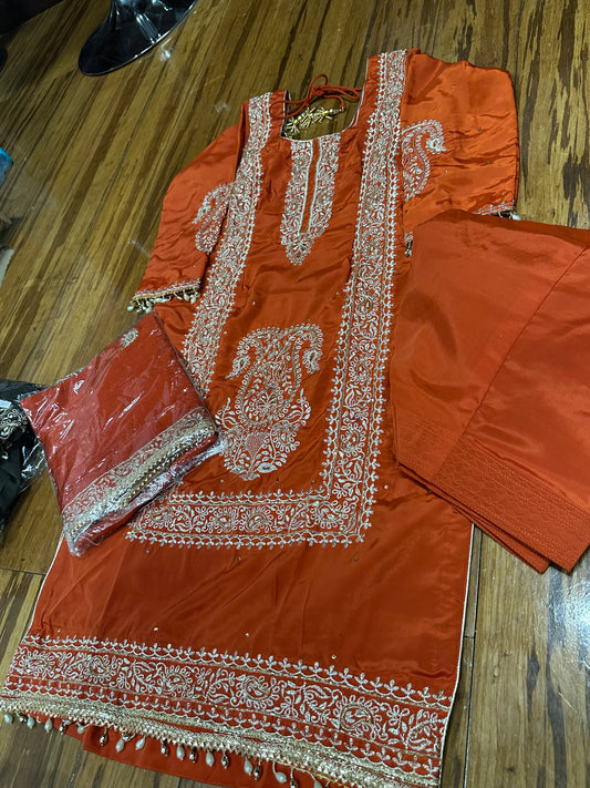 Beautiful Pure Crape Suit