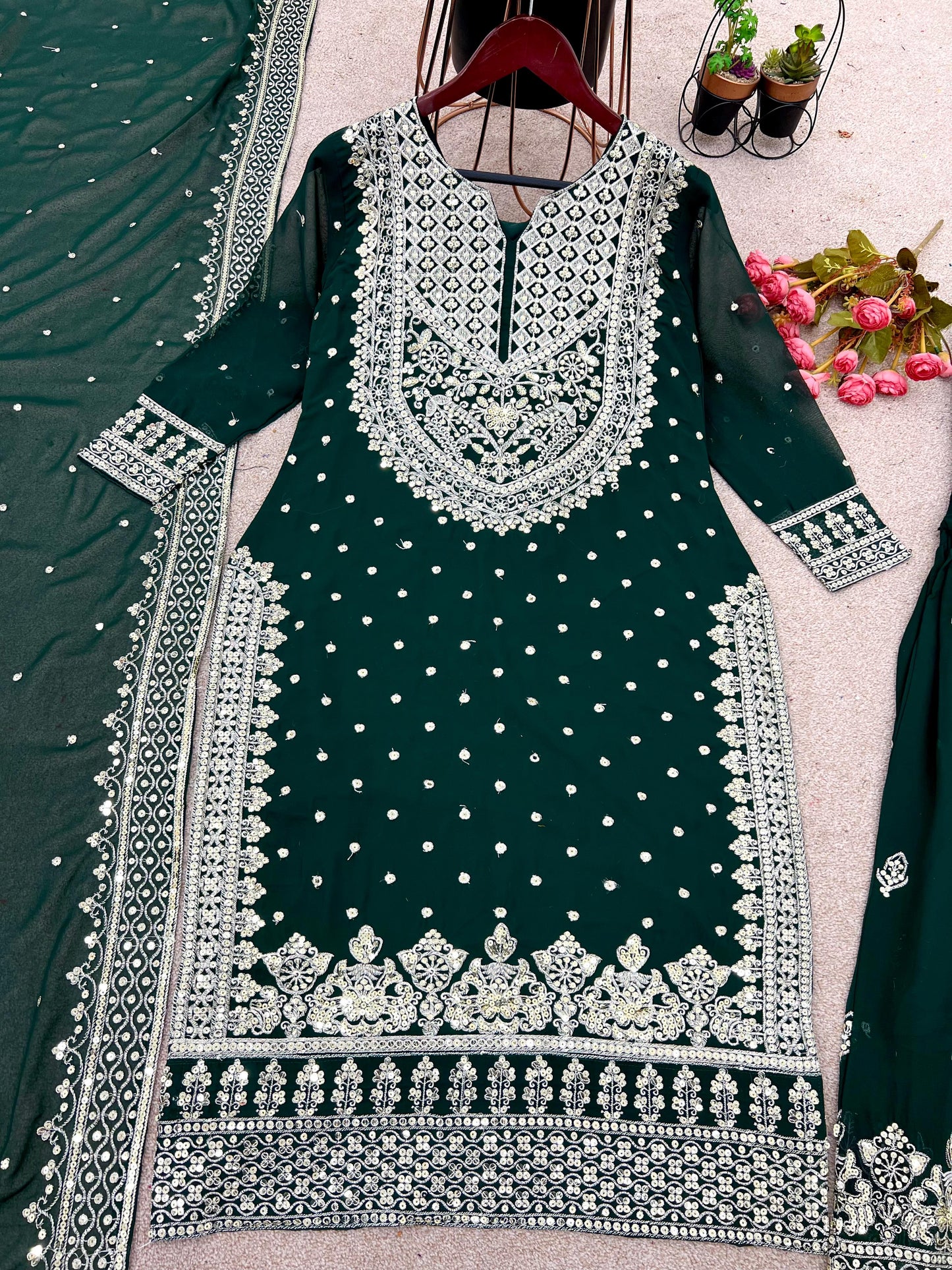 Heavy Embroidered Pakistani Suit