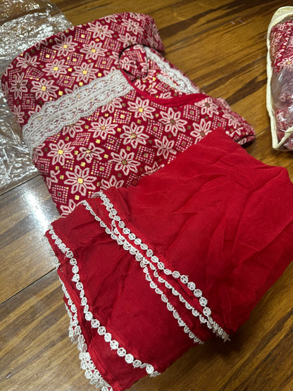 Boutique Style Salwar Suit (Top With Lining)