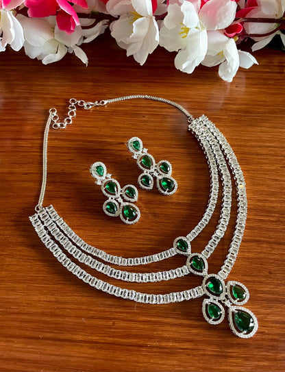 Triple Layered Real Moissanite Set